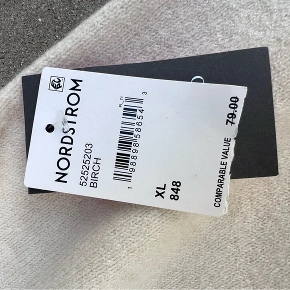 Vince Camuto Cream Short Sleeve Office Sweater Timeless NWT Nordstrom Capsule XL - Picture 5 of 12